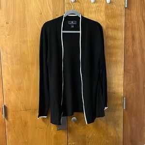 Black no buttons sweater